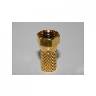 Blueqon f connector RG6 Gold Gold geschikt voor KOKA 799 en Wavefield RG6 Coax Kabel 10stuks