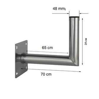 Blueqon WML70 48mm antenne muurbeugel
