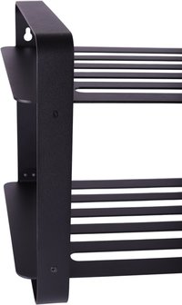 Gorillz  Unify -  Schoenenbank Met opbergruimte - Schoenenrek - Schoenenkast - 8 Paar - 80 cm Opbergrek - Zwart
