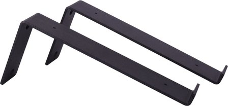 Gorillz Wagon 20 Industri&euml;le Plankdragers L-vorm - Plankendragers voor Wandplank - 20 cm Staal  - Zwart
