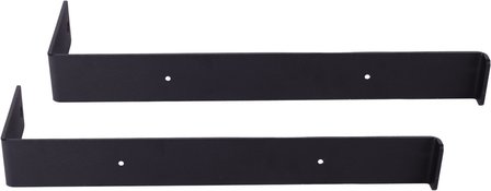 Gorillz Wagon 25 Industri&euml;le Plankdragers L-vorm - Plankendragers voor Wandplank - 25 cm Staal - Zwart