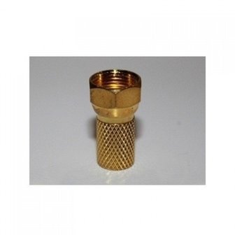 BKF4-004G F Connector RG6 - goud 10 Stuks