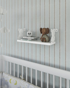 Gorillz Panda Kids - Kinderkamer - Babykamer - Boekenplank - Wit