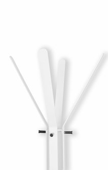 Gorillz&nbsp;Stack&nbsp;- Kapstok&nbsp;Staand&nbsp;- Staande kapstok	-&nbsp;Metaal - 12&nbsp;Kapstok haken -&nbsp;174,5 cm -&nbsp;Wit