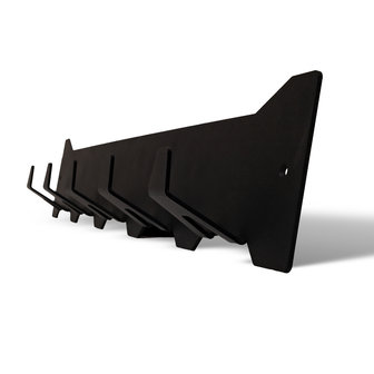 Gorillz Triangle Five - Wandkapstok - 5 haken - 70 x 5 x 12 cm - Zwart 