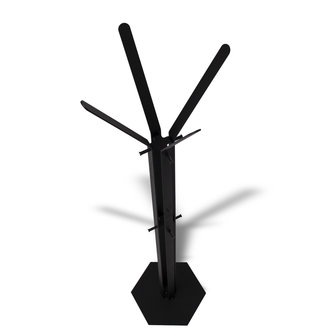 Gorillz&nbsp;Stack&nbsp;- Kapstok&nbsp;Staand&nbsp;- Staande kapstok	-&nbsp;Metaal - 12&nbsp;Kapstok haken -&nbsp;174,5 cm -&nbsp;Zwart