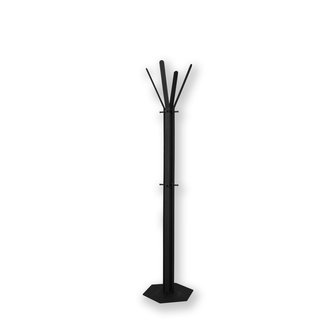 Gorillz&nbsp;Stack&nbsp;- Kapstok&nbsp;Staand&nbsp;- Staande kapstok	-&nbsp;Metaal - 12&nbsp;Kapstok haken -&nbsp;174,5 cm -&nbsp;Zwart