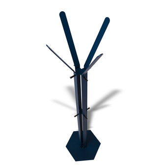 Gorillz&nbsp;Stack&nbsp;- Kapstok&nbsp;Staand&nbsp;- Staande kapstok	-&nbsp;Metaal - 12&nbsp;Kapstok haken -&nbsp;174,5 cm - Blauw