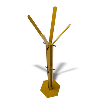 Gorillz&nbsp;Stack&nbsp;- Kapstok&nbsp;Staand&nbsp;- Staande kapstok	-&nbsp;Metaal - 12&nbsp;Kapstok haken -&nbsp;174,5 cm - Goud / Gold