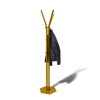 Gorillz&nbsp;Stack&nbsp;- Kapstok&nbsp;Staand&nbsp;- Staande kapstok	-&nbsp;Metaal - 12&nbsp;Kapstok haken -&nbsp;174,5 cm - Goud / Gold