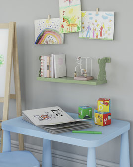 Gorillz Panda Kids - Kinderkamer - Babykamer - Boekenplank - Groen
