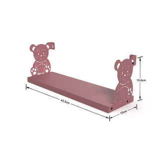 Gorillz Panda Kids - Kinderkamer - Babykamer - Boekenplank - Roze