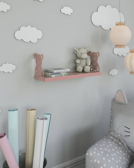 Gorillz Panda Kids - Kinderkamer - Babykamer - Boekenplank - Roze