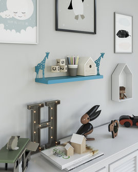 Gorillz Monkey - Kinderkamer - Accessoires - Boekenplank - Blauw