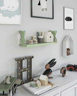 Gorillz Monkey - Kinderkamer - Accessoires - Boekenplank - Groen