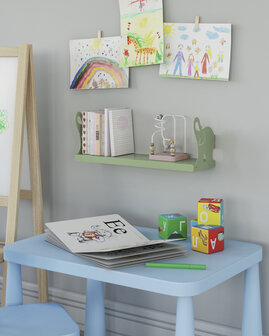 Gorillz Monkey - Kinderkamer - Accessoires - Boekenplank - Groen