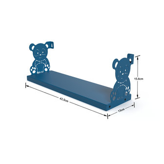 Gorillz Panda Kids - Kinderkamer - Babykamer - Boekenplank - Blauw