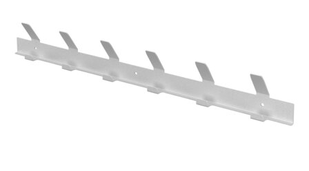 Gorillz Trim 50 Kapstok -12 haken (lengte) 55 cm - Metaal - Wit