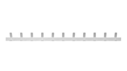Gorillz Trim 100 - Kapstok van 1 meter - 22 Haken - Metaal - Wit