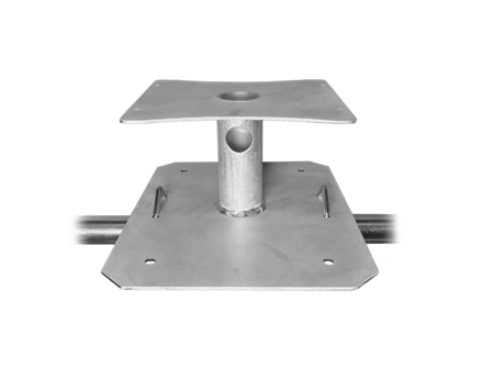 Big Q FLAT HIGH-PERFORMANCE antenne mount Aluminium railing beugel vlak montage