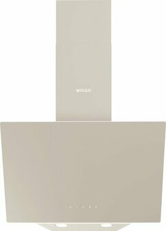 Wiggo WE-E513G(C) - Schuine Afzuigkap - 50cm - Creme Glas