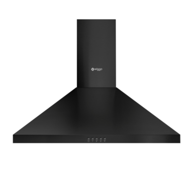 Wiggo WE-E643R(BB) - Wandschouw Afzuigkap - 60cm - Zwart