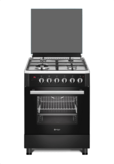 Wiggo WO-E639R(BX) Serie 9 - Gasfornuis - Wok - Zwart Rvs