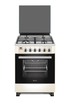Wiggo WO-E639R(CX) Serie 9 - Gasfornuis - Wok - Creme Rvs