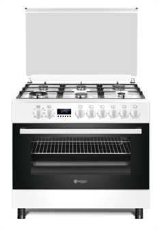 Wiggo WO-E969R(WW) Serie 9 - Gasfornuis - Wit