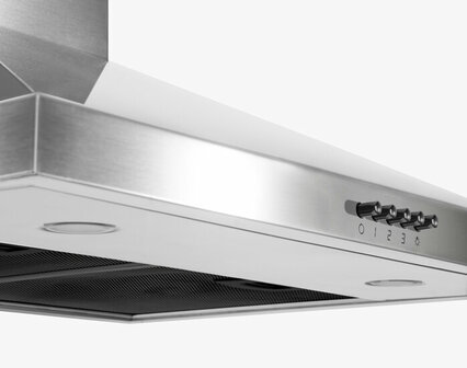 Wiggo WE-E943R(XB) - Wandschouw Afzuigkap - 90cm - Rvs