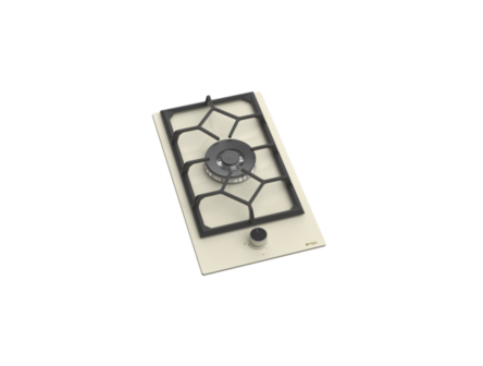 Wiggo WH-G331RD(C) - Inbouw gaskookplaat met Wok - 30cm - Creme