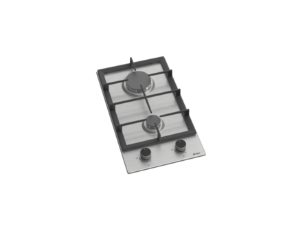 Wiggo WH-G332RD(X) - Inbouw gaskookplaat met Wok - 30cm - Rvs