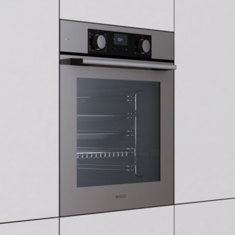 Wiggo WO-BFA610(G) - Inbouw heteluchtoven - Grijs