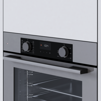 Wiggo WO-BFA610(G) - Inbouw heteluchtoven - Grijs