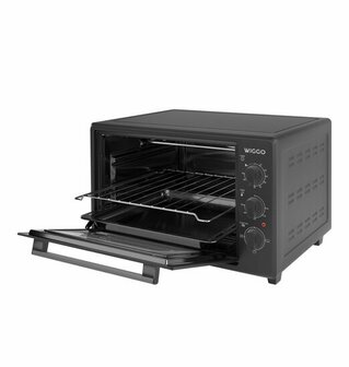 Wiggo WMO-E353(B) - Vrijstaande Oven - 35 liter - Zwart