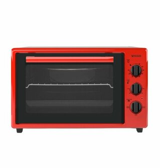 Wiggo WMO-E353(R) - Vrijstaande oven - 35 liter - Rood