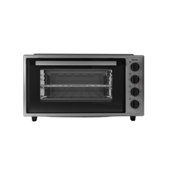 Wiggo WMO-E4562H(G)- Vrijstaande oven met kookplaat - 45 liter - Rvs