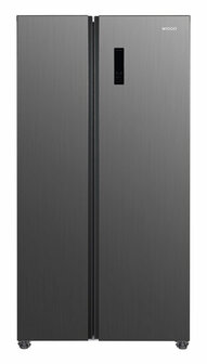 Wiggo WR-SBS18E(X) - Amerikaanse Koelkast - No Frost - 2 deuren - Display - Super Freeze - 442 Liter - Rvs