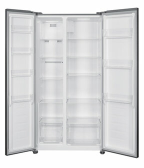 Wiggo WR-SBS18E(X) - Amerikaanse Koelkast - No Frost - 2 deuren - Display - Super Freeze - 442 Liter - Rvs