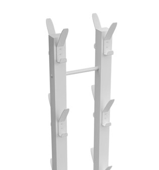 Gorillz Atomy XL - kapstok staand - Staande Kapstok - 32 haken - Metaal - 180 cm - Wit