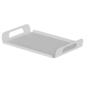 Gorillz Vigor Dienblad - Tray - Serveerblad - 32,5 x 21 x 4,5 - Metaal - Wit 