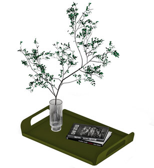 Gorillz Vigor Dienblad - Tray - Serveerblad - 32,5 x 21 x 4,5 - Metaal - Groen