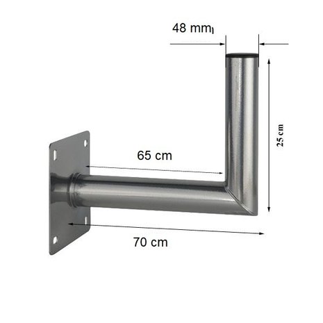 Blueqon WML70 48mm antenne muurbeugel