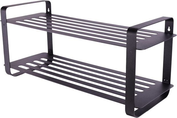 Gorillz  Unify -  Schoenenbank Met opbergruimte - Schoenenrek - Schoenenkast - 8 Paar - 80 cm Opbergrek - Zwart