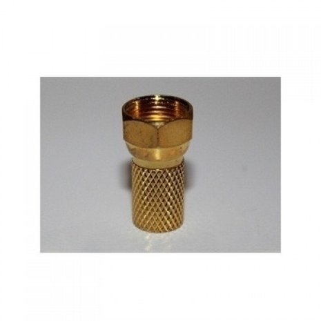 BKF4-004G F Connector RG6 - goud 10 Stuks