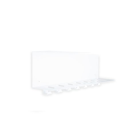 Gorillz Plenck - Wandkapstok met Hoedenplank - Kapstok Metaal - 70 x 15 x 25 cm - Wit