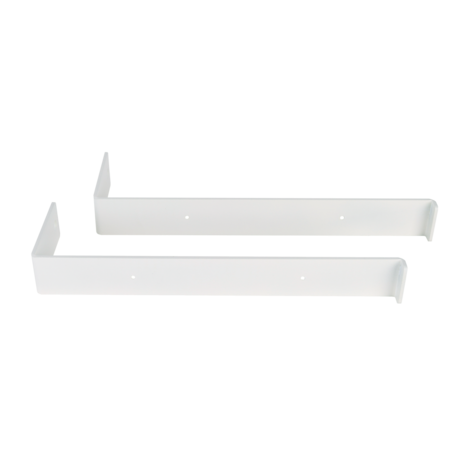 Gorillz Wagon 25 Industriële Plankdragers L-vorm - Plankendragers voor Wandplank - 25 cm Staal - Wit