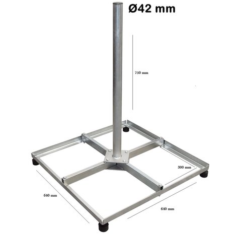Blueqon De Montabel Tegelvoet 30X30 Hoogte 120 CM | 42 Ø