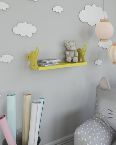 Gorillz Elly Kids Kinderkamer Boekenplank - Geel