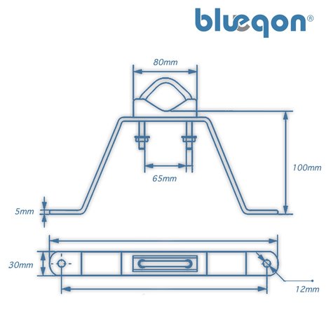 Blueqon WMM10 Muurbeugel voor Mastmontage